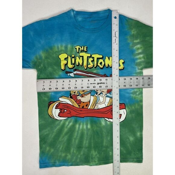 The Flintstones Graphic T-shirt Women Small Tie Dye Multicolor - Picture 5 of 5